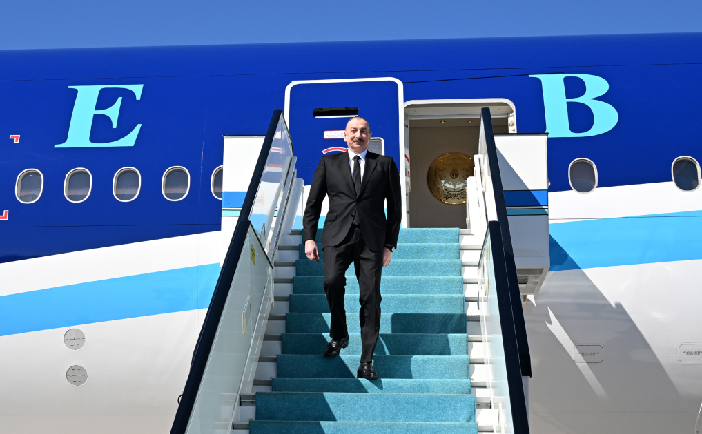 President Ilham Aliyev arrives in Türkiye for working visit (PHOTO)