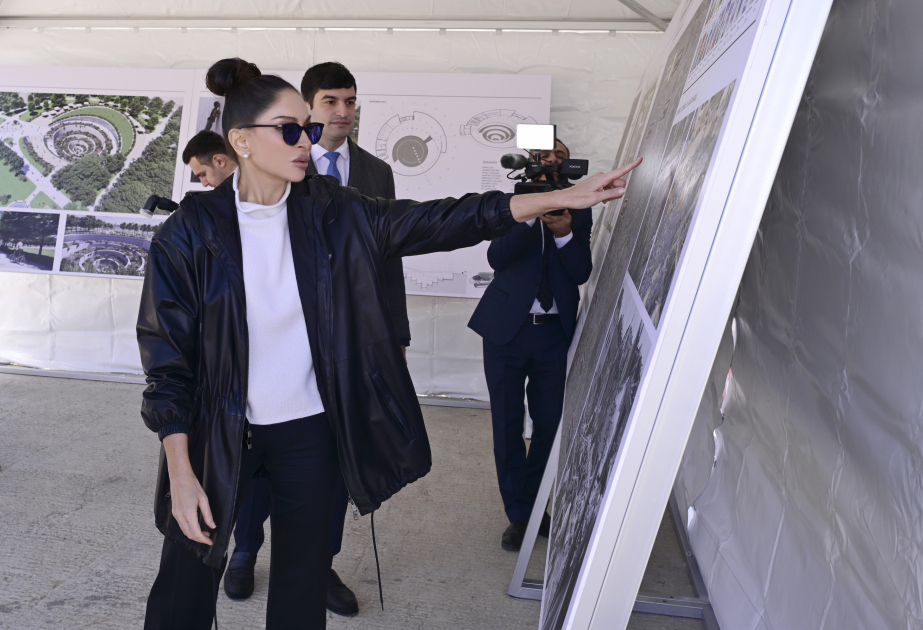 First VP Mehriban Aliyeva reviews Ganja Memorial Complex project (PHOTO)