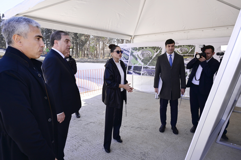 First VP Mehriban Aliyeva reviews Ganja Memorial Complex project (PHOTO)