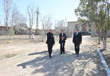 First VP Mehriban Aliyeva reviews reconstruction of Ganja city secondary school No.37 (PHOTO)