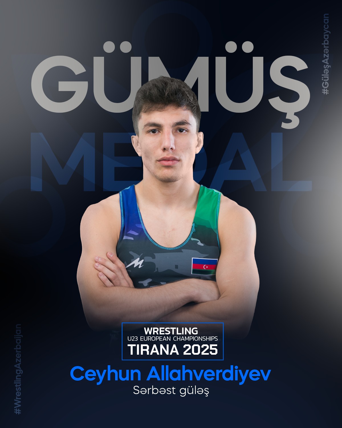 Azerbaijani wrestler wins gold medal at European U-23 Championship (PHOTO)