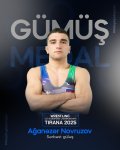 Azerbaijani wrestler wins gold medal at European U-23 Championship (PHOTO)