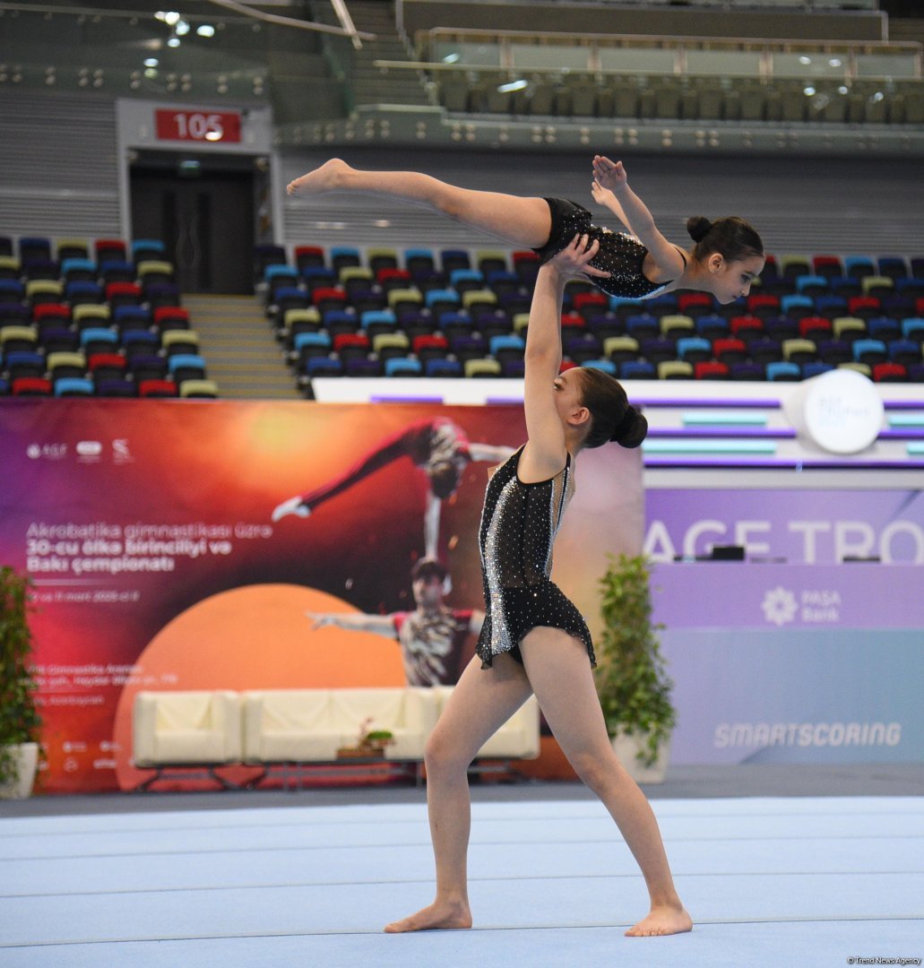 Baku championship and 30th National Acrobatic Gymnastics competition kick off (PHOTO)