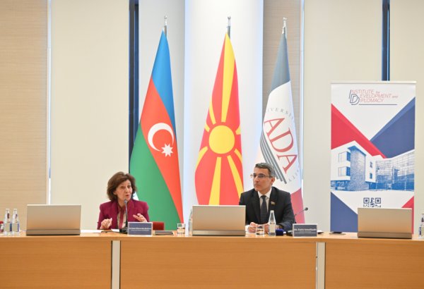 President of North Macedonia meets with students at Azerbaijan's ADA University (PHOTO)