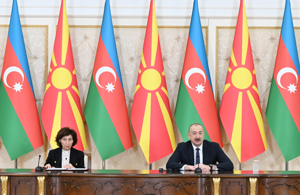 President Ilham Aliyev, President of North Macedonia make press statements (PHOTO/VIDEO)