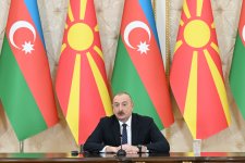 President Ilham Aliyev, President of North Macedonia make press statements (PHOTO/VIDEO)