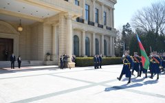 Baku hosts official welcome ceremony for President of North Macedonia (PHOTO/VIDEO)