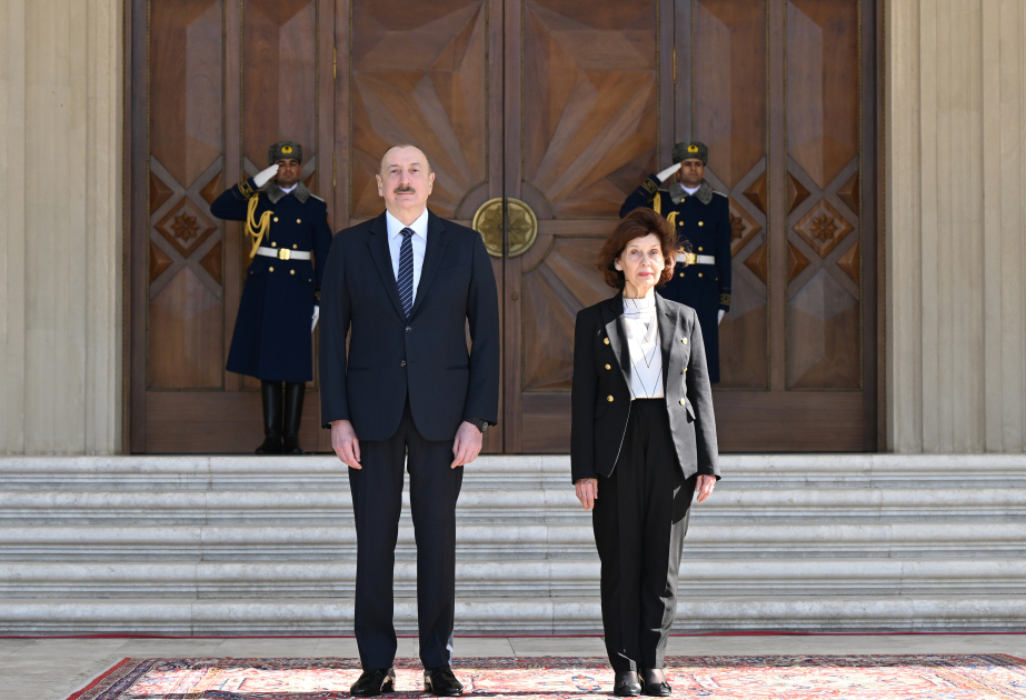 Baku hosts official welcome ceremony for President of North Macedonia (PHOTO/VIDEO)