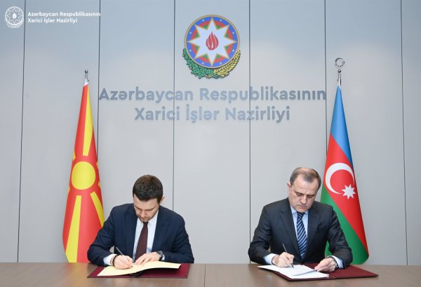 Azerbaijan, North Macedonia sign visa release deal for diplomatic, service passport owners