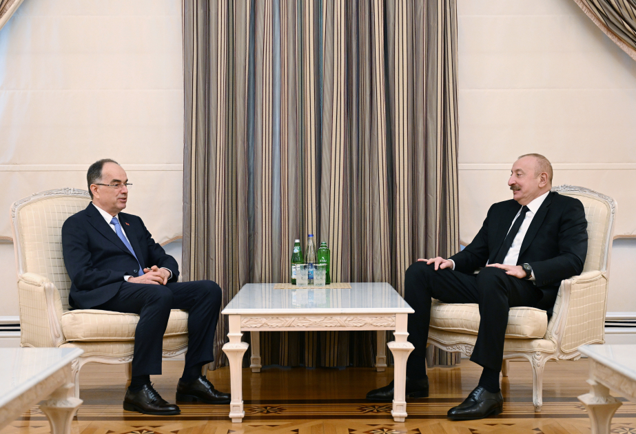 President Ilham Aliyev meets President of Albania