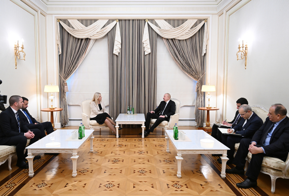 President Ilham Aliyev meets with Chairwoman of Presidency of Bosnia and Herzegovina (PHOTO)