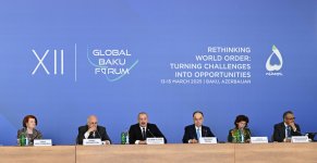 President Ilham Aliyev attends XII Global Baku Forum opening ceremony (PHOTO)