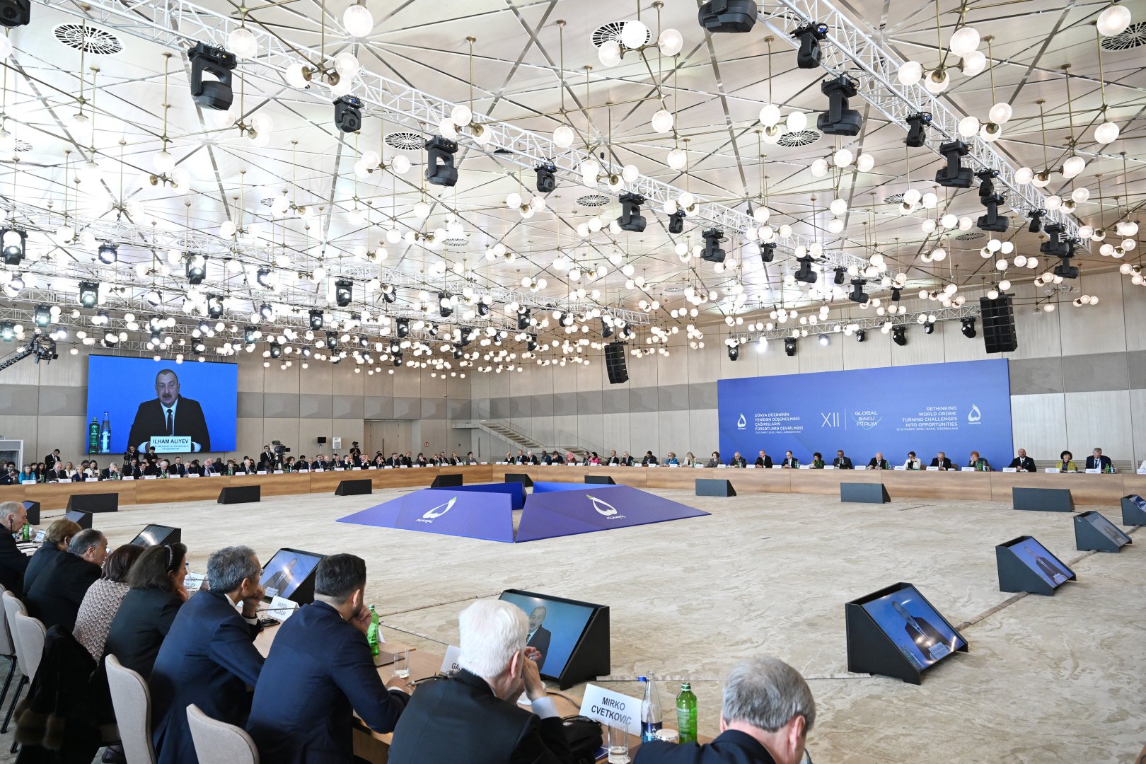 President Ilham Aliyev attends XII Global Baku Forum opening ceremony (PHOTO)