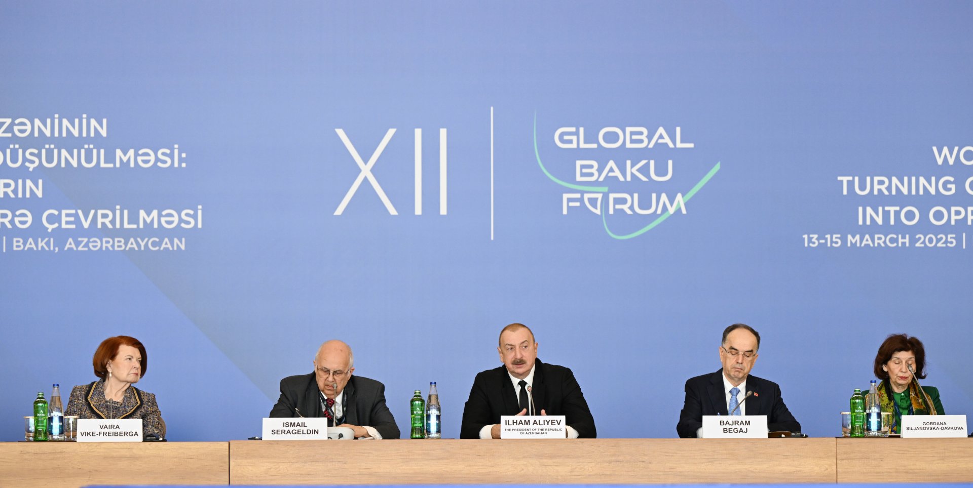 President Ilham Aliyev attends XII Global Baku Forum opening ceremony (PHOTO)