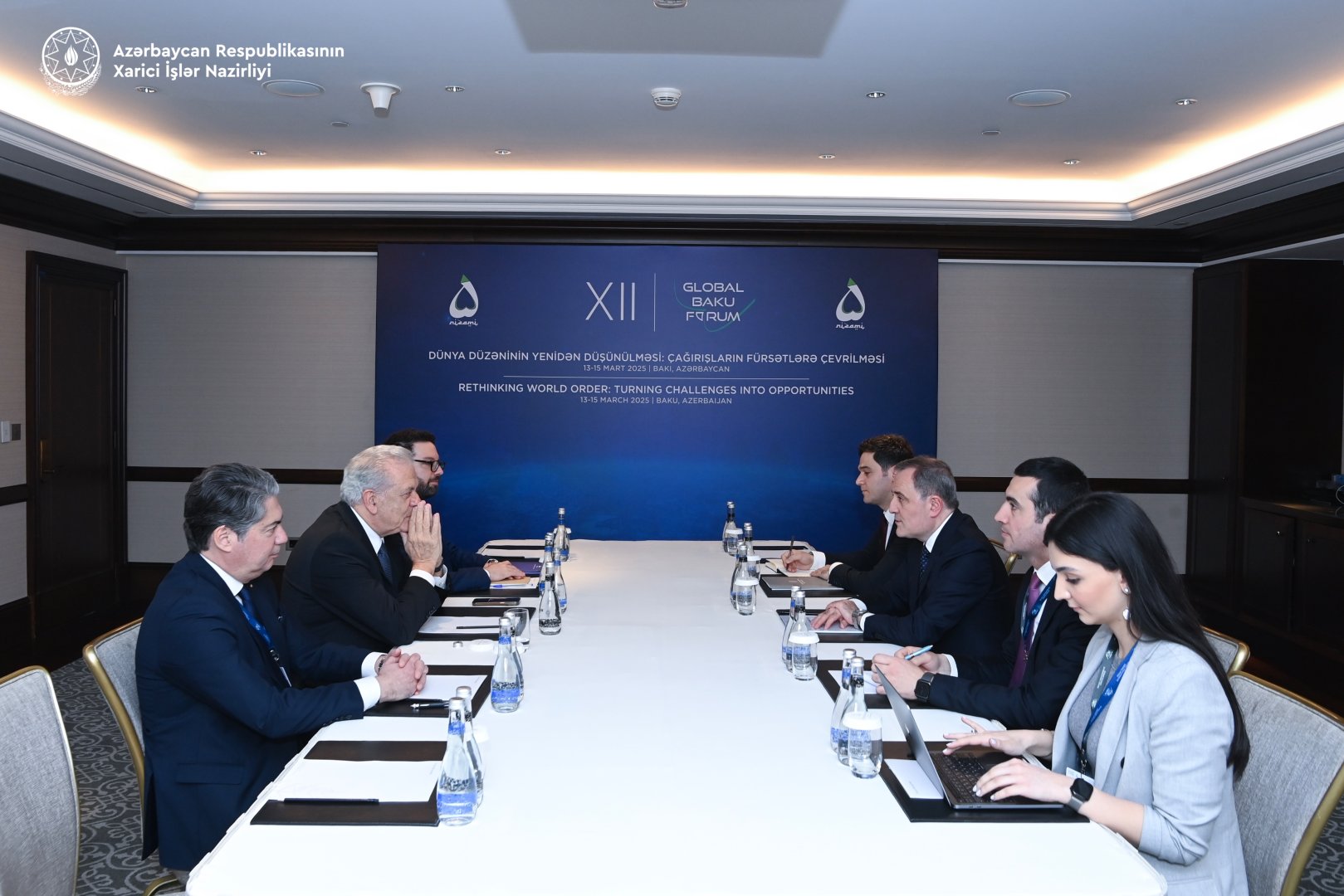 Azerbaijani FM, Greek PM delegate mull regional, international security issues (PHOTO)