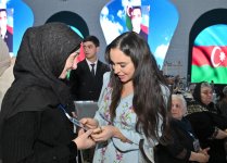 Leyla Aliyeva and Arzu Aliyeva attend Iftar ceremony with mothers of martyrs (PHOTO)