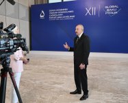 President Ilham Aliyev interviewed by Euronews TV channel during 12th Global Baku Forum (PHOTO/VIDEO)