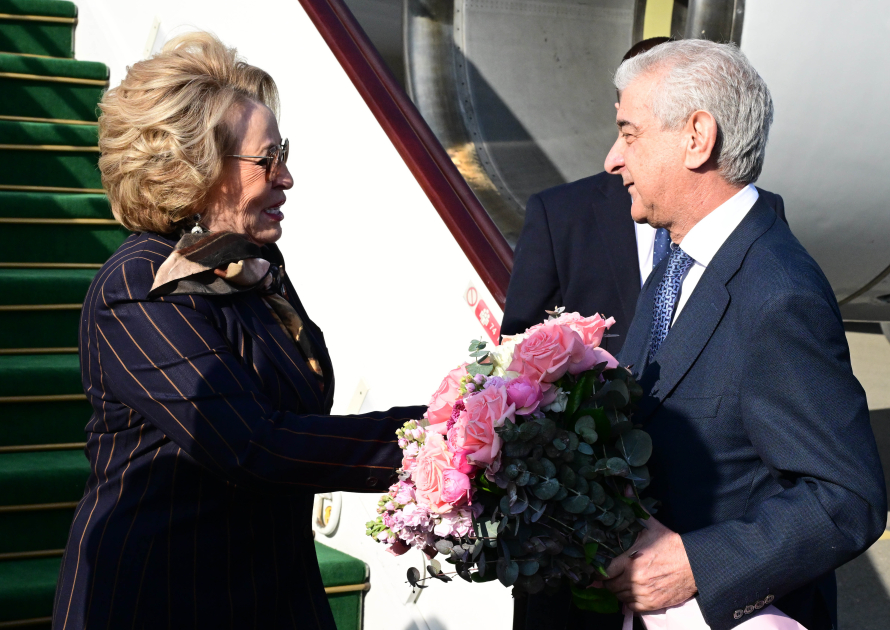 Russia’s Federation Council chair arrives in Azerbaijan on official visit (PHOTO)