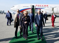 Russia’s Federation Council chair arrives in Azerbaijan on official visit (PHOTO)