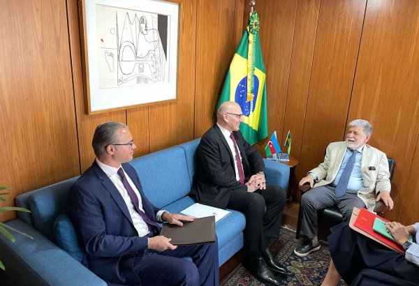 Elchin Amirbayov holds talks with Brazilian officials (PHOTO)