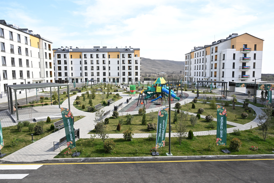 President Ilham Aliyev, First Lady Mehriban Aliyeva attend inauguration of Sugovushan residential complex (PHOTO/VIDEO)