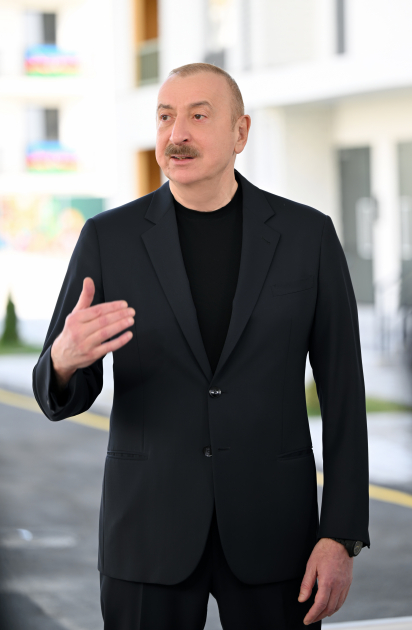 President Ilham Aliyev, First Lady Mehriban Aliyeva attend inauguration of Sugovushan residential complex (PHOTO/VIDEO)