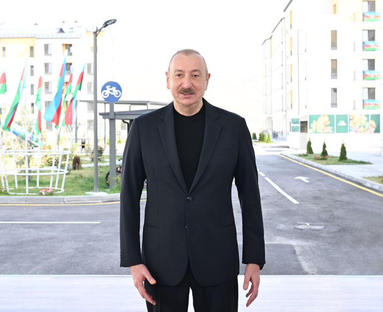 President Ilham Aliyev, First Lady Mehriban Aliyeva attend inauguration of Sugovushan residential complex (PHOTO/VIDEO)