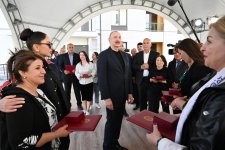 President Ilham Aliyev, First Lady Mehriban Aliyeva attend inauguration of Sugovushan residential complex (PHOTO/VIDEO)