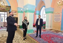 Vice-president of Heydar Aliyev Foundation Leyla Aliyeva visits Sakina Khanum mosque in Guba (PHOTO)