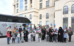 Vice-President of Heydar Aliyev Foundation Leyla Aliyeva participates in Novruz celebration with martyrs' children in Guba (PHOTO/VIDEO)