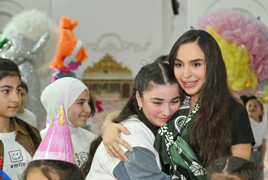 Vice-President of Heydar Aliyev Foundation Leyla Aliyeva participates in Novruz celebration with martyrs' children in Guba (PHOTO/VIDEO)