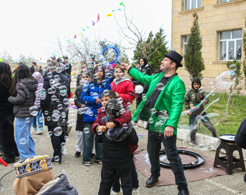 Initiated by Leyla Aliyeva, Novruz celebration for children organized in Khizi (PHOTO)