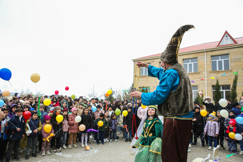 Initiated by Leyla Aliyeva, Novruz celebration for children organized in Khizi (PHOTO)