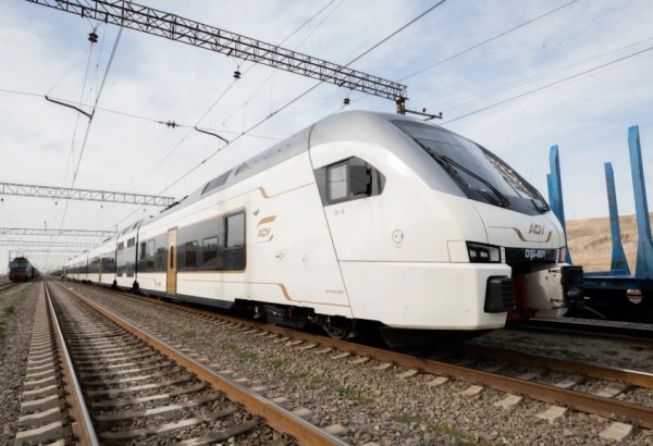Swiss-minted train makes its debut on Azerbaijan's Absheron circular route (PHOTO)