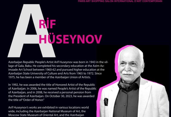 Azerbaijani People's Artist Arif Huseynov's works to be exhibited in Paris (PHOTO/VIDEO)