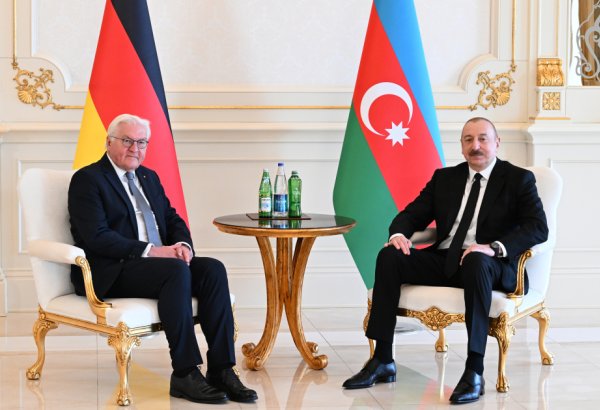 President Ilham Aliyev holds one-on-one meeting with President of Germany (VIDEO)