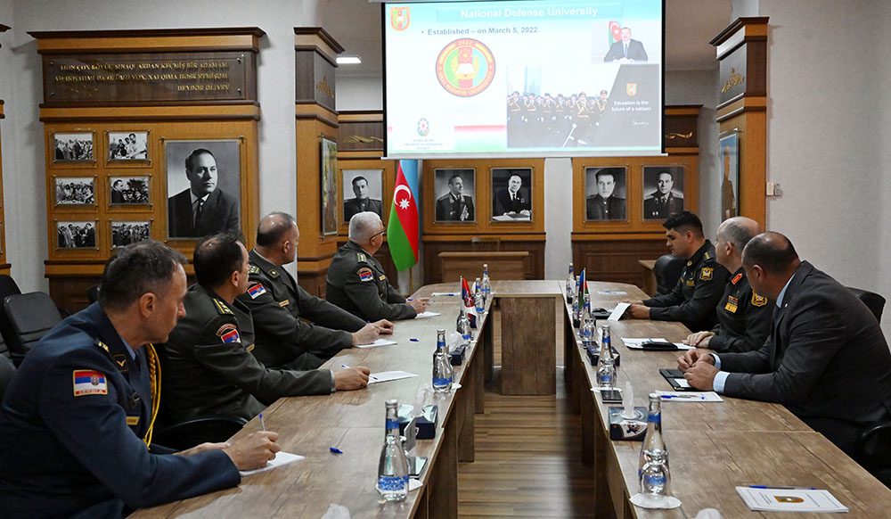Serbian University of Defense reps visit Azerbaijan’s elite military institutions (VIDEO)