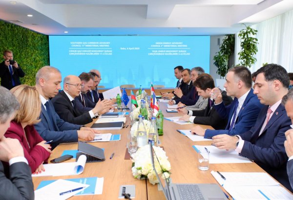 Ministers meet in Azerbaijan's Baku on Caspian-Black Sea-Europe Green Energy Corridor (PHOTO)