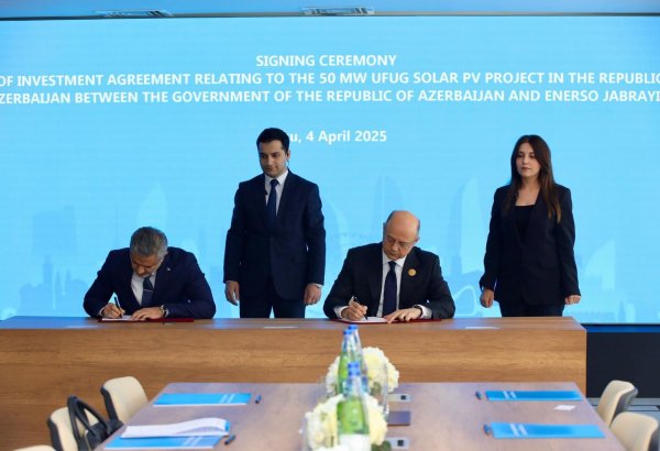 Azerbaijan's Baku hosts signing of major solar energy implementation and investment deals (PHOTO)