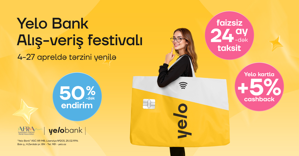 Yelo Bank Shopping Festival starts now!