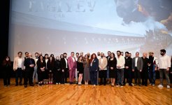 President of Baku Media Center Arzu Aliyeva attends premiere of "Taghiyev: Tsar" at Nizami Cinema Center (PHOTO)