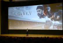 President of Baku Media Center Arzu Aliyeva attends premiere of "Taghiyev: Tsar" at Nizami Cinema Center (PHOTO)