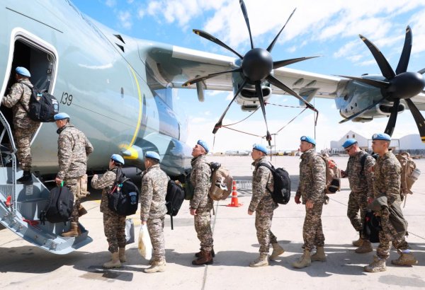 Kazakh peacekeepers in Golan Heights undergo scheduled rotation