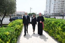 President Ilham Aliyev, First Lady Mehriban Aliyeva visit Church of Immaculate Conception of Blessed Virgin Mary in Baku, offer condolences over death of Pope Francis (PHOTO/VIDEO)