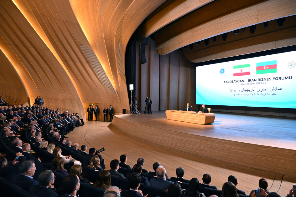 President Ilham Aliyev, President Masoud Pezeshkian attend Azerbaijan-Iran business forum (PHOTO/VIDEO)