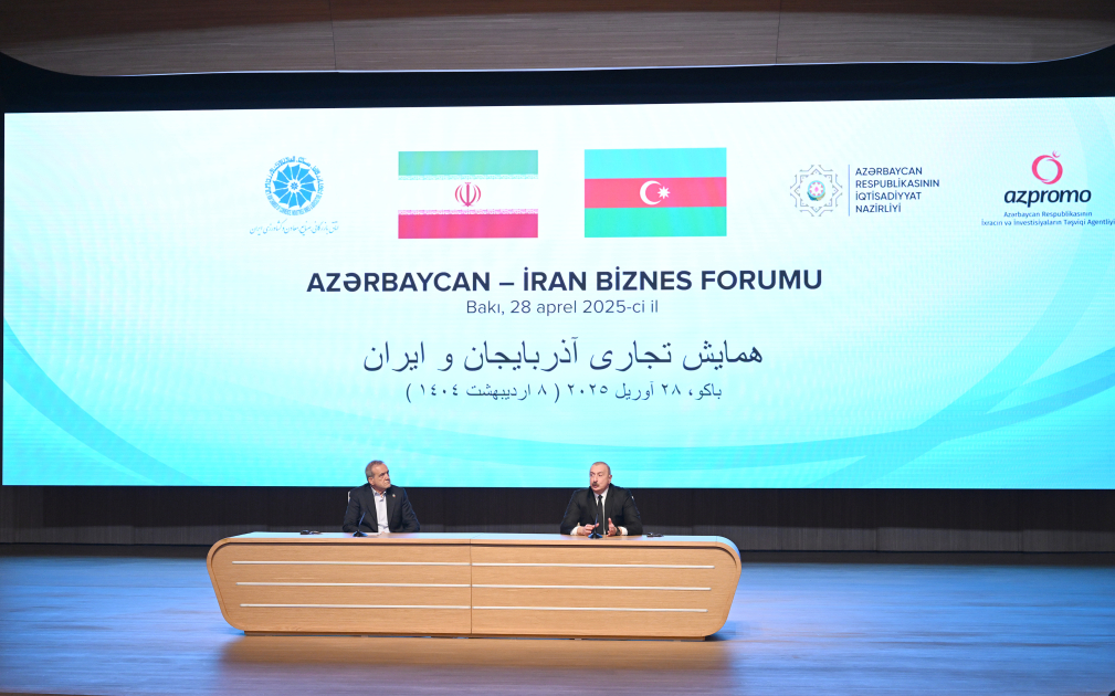 President Ilham Aliyev, President Masoud Pezeshkian attend Azerbaijan-Iran business forum (PHOTO/VIDEO)