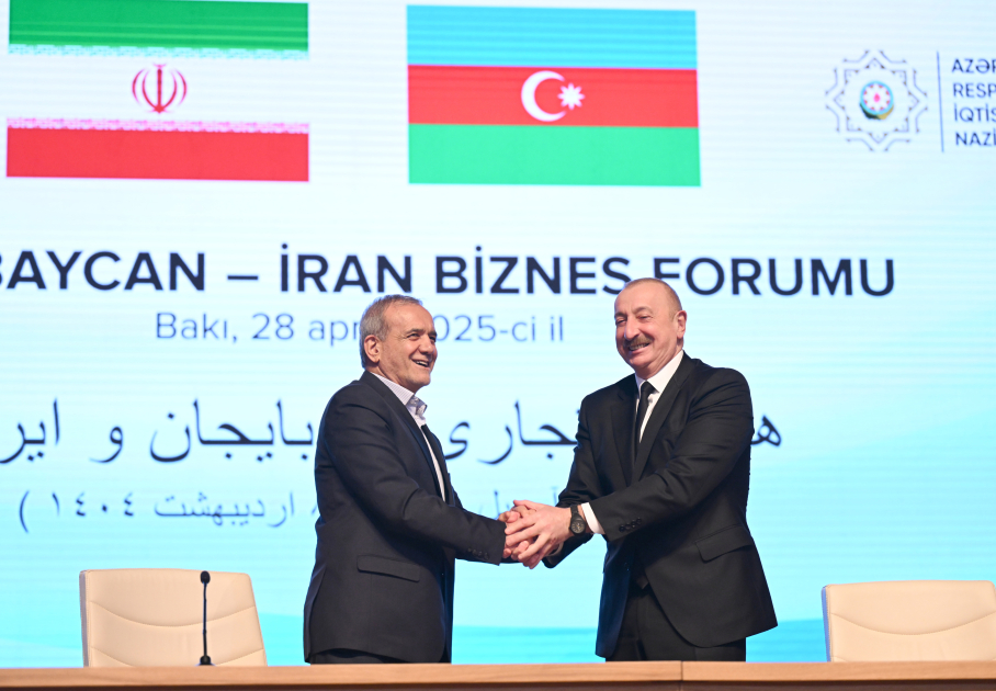 President Ilham Aliyev, President Masoud Pezeshkian attend Azerbaijan-Iran business forum (PHOTO/VIDEO)