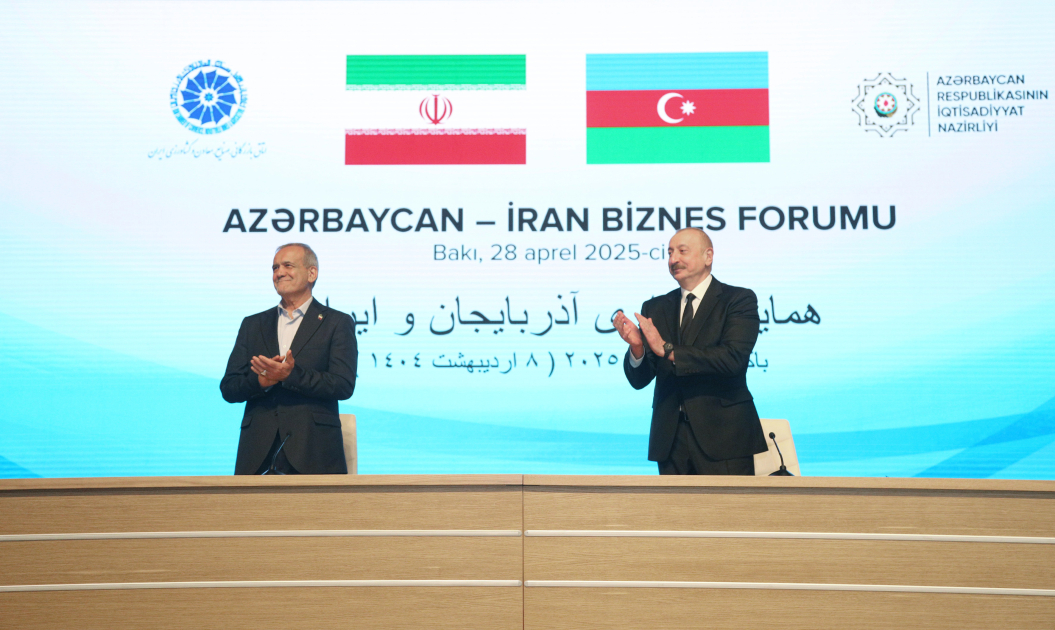President Ilham Aliyev, President Masoud Pezeshkian attend Azerbaijan-Iran business forum (PHOTO/VIDEO)