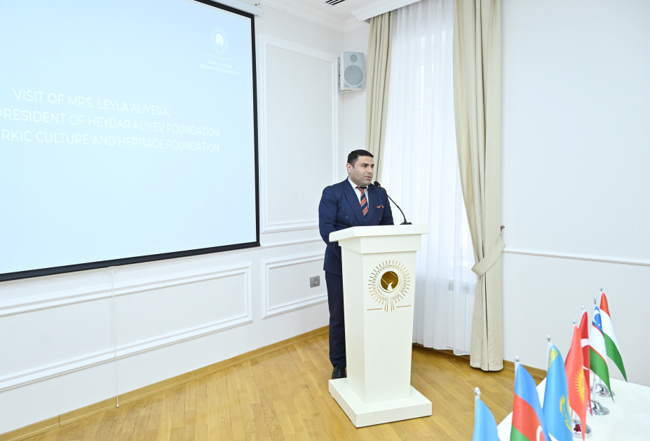 Heydar Aliyev Foundation VP Leyla Aliyeva and Head of Baku Media Center Arzu Aliyeva visit Turkic Culture and Heritage Foundation (PHOTO)