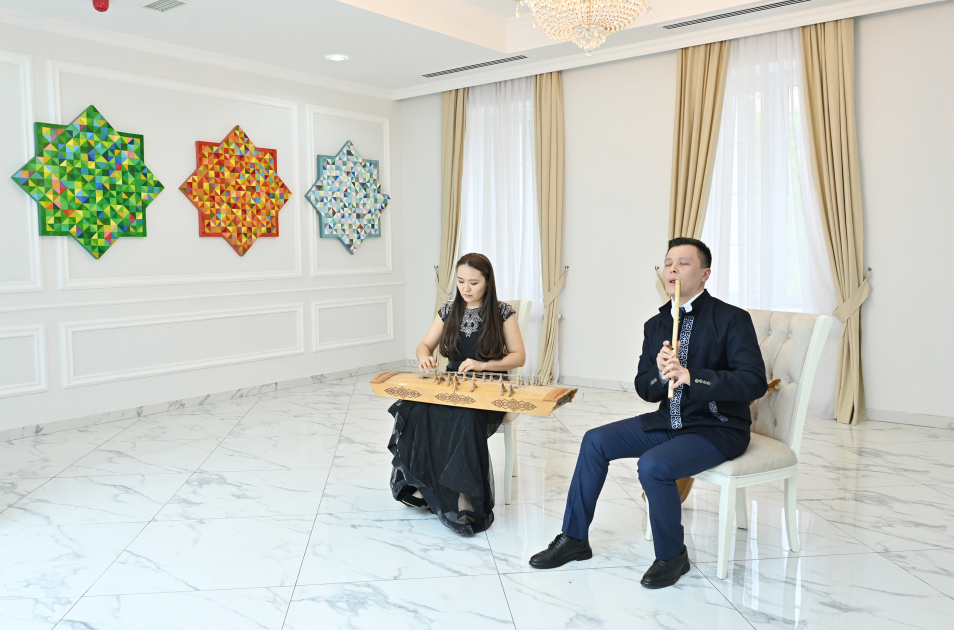Heydar Aliyev Foundation VP Leyla Aliyeva and Head of Baku Media Center Arzu Aliyeva visit Turkic Culture and Heritage Foundation (PHOTO)